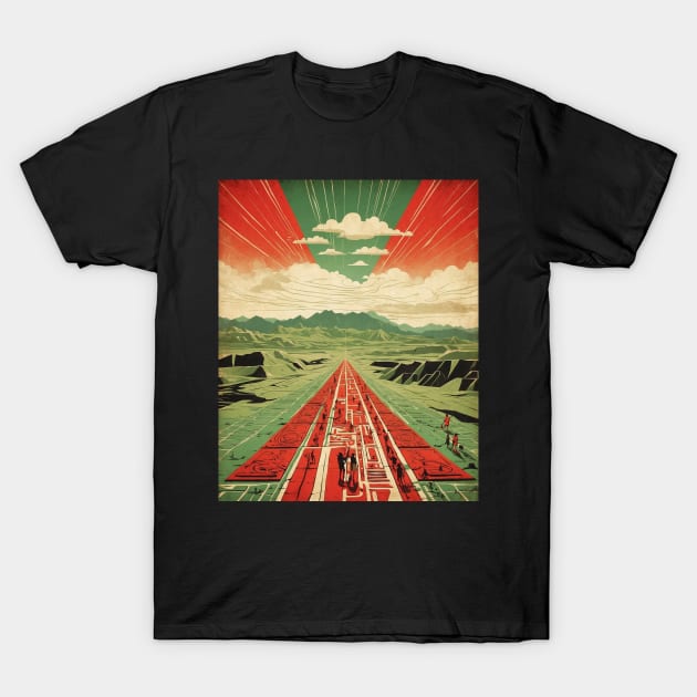 Nazca Lines Peru Tourism Vintage Poster 2 T-Shirt by TravelersGems